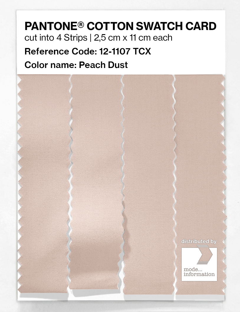 Artikelbild 3 des Artikels “PANTONE® COTTON SWATCH CARD 12-1107 TCX Peach Dust “