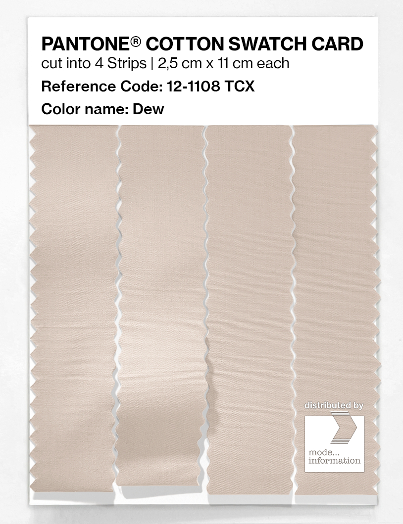 Product image 3 of the product “PANTONE® COTTON SWATCH CARD 12-1108 TCX Dew ”