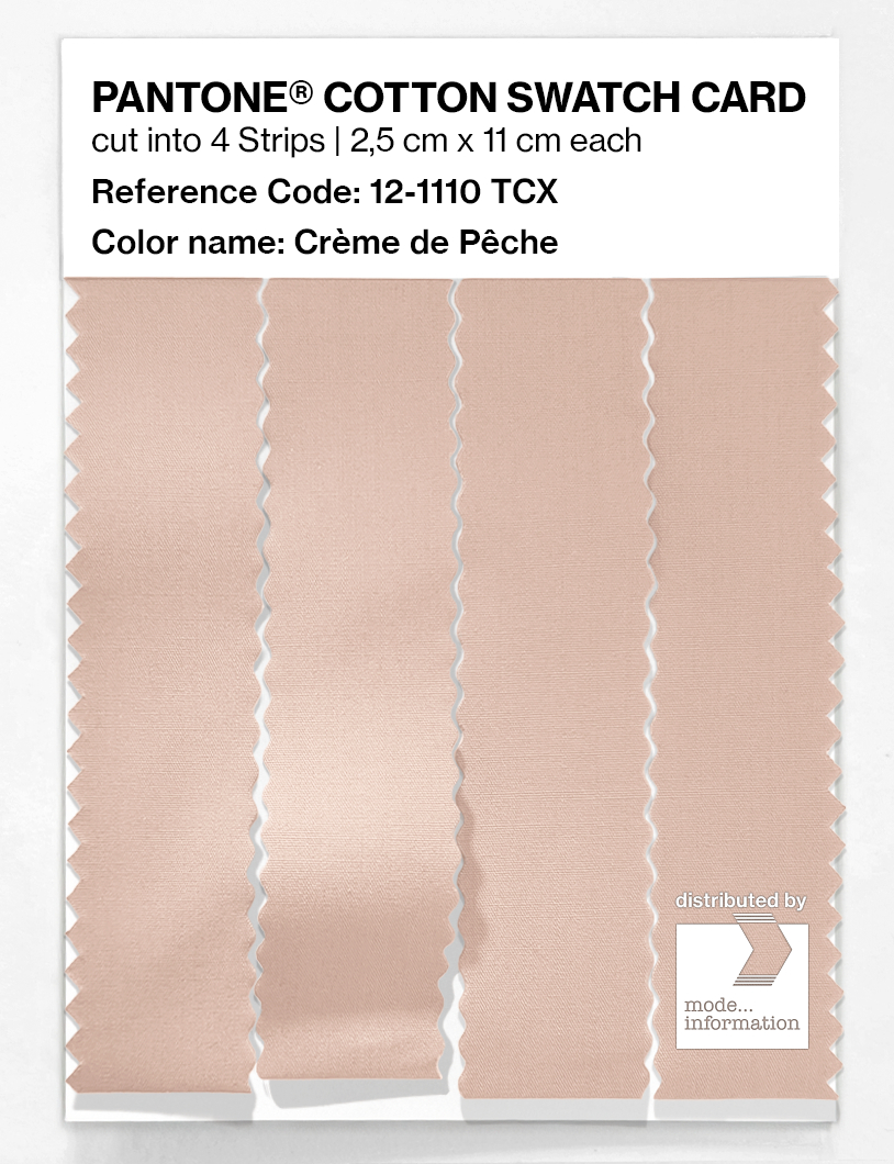 Artikelbild 3 des Artikels “PANTONE® COTTON SWATCH CARD 12-1110 TCX Crème de Pêche “