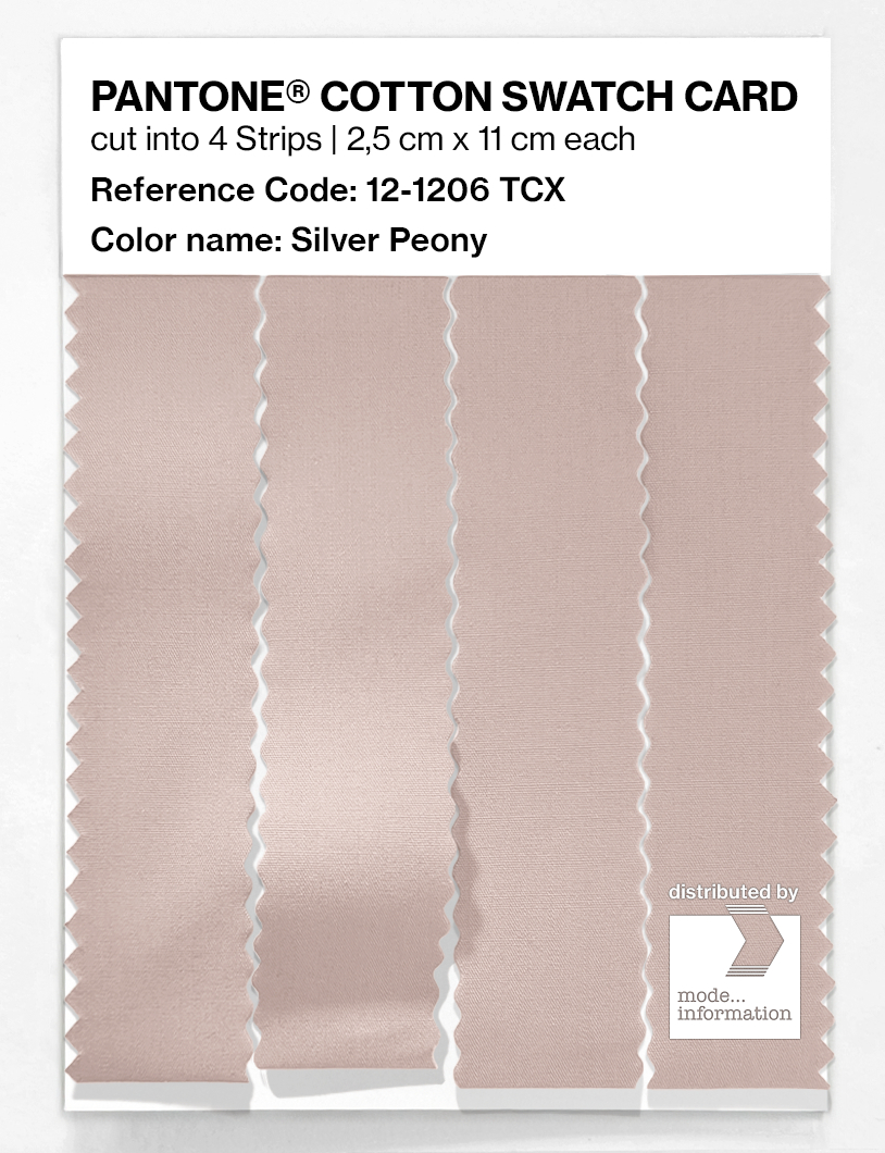 Artikelbild 3 des Artikels “PANTONE® COTTON SWATCH CARD 12-1206 TCX Silver Peony “