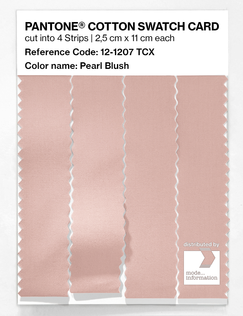 Product image 3 of the product “PANTONE® COTTON SWATCH CARD 12-1207 TCX Pearl Blush ”