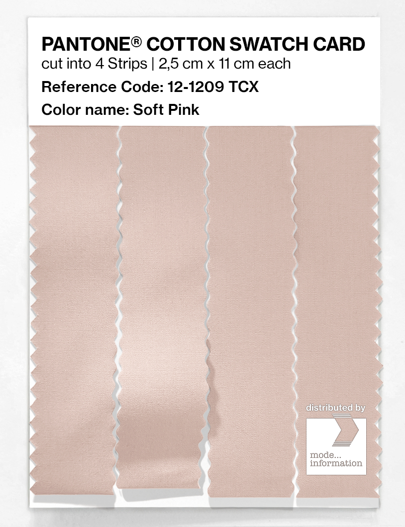 Artikelbild 3 des Artikels “PANTONE® COTTON SWATCH CARD 12-1209 TCX Soft Pink “