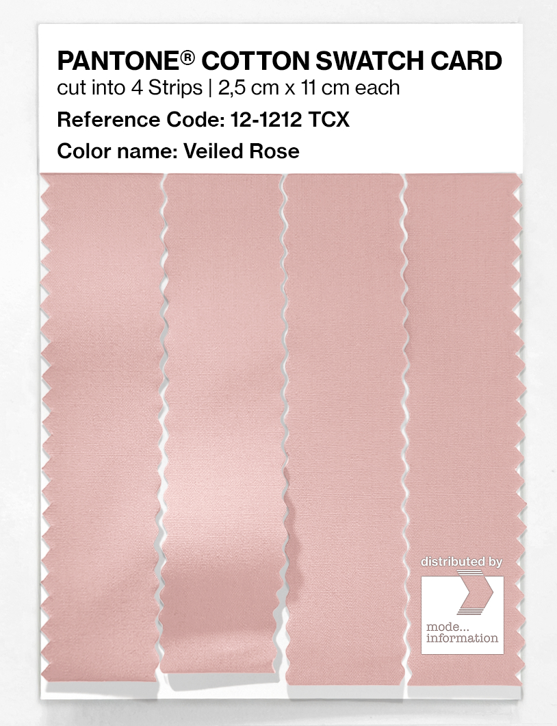 Product image 3 of the product “PANTONE® COTTON SWATCH CARD 12-1212 TCX Veiled Rose ”