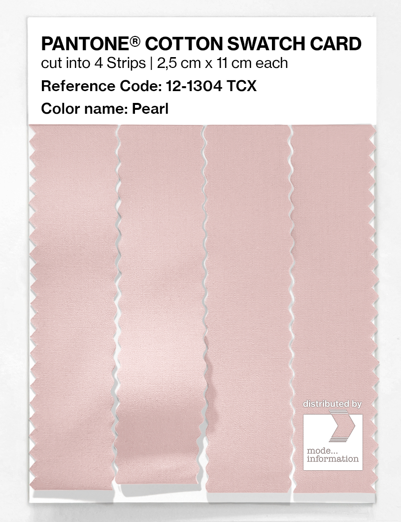 Product image 3 of the product “PANTONE® COTTON SWATCH CARD 12-1304 TCX Pearl ”