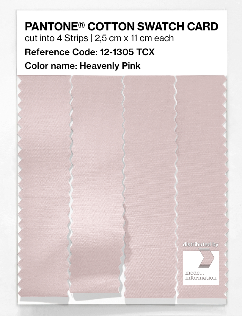 Artikelbild 3 des Artikels “PANTONE® COTTON SWATCH CARD 12-1305 TCX Heavenly Pink “