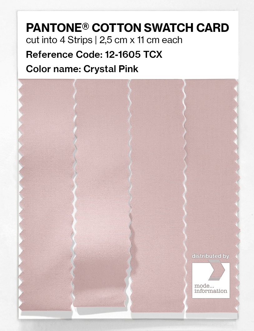 Product image 3 of the product “PANTONE® COTTON SWATCH CARD 12-1605 TCX Crystal Pink ”