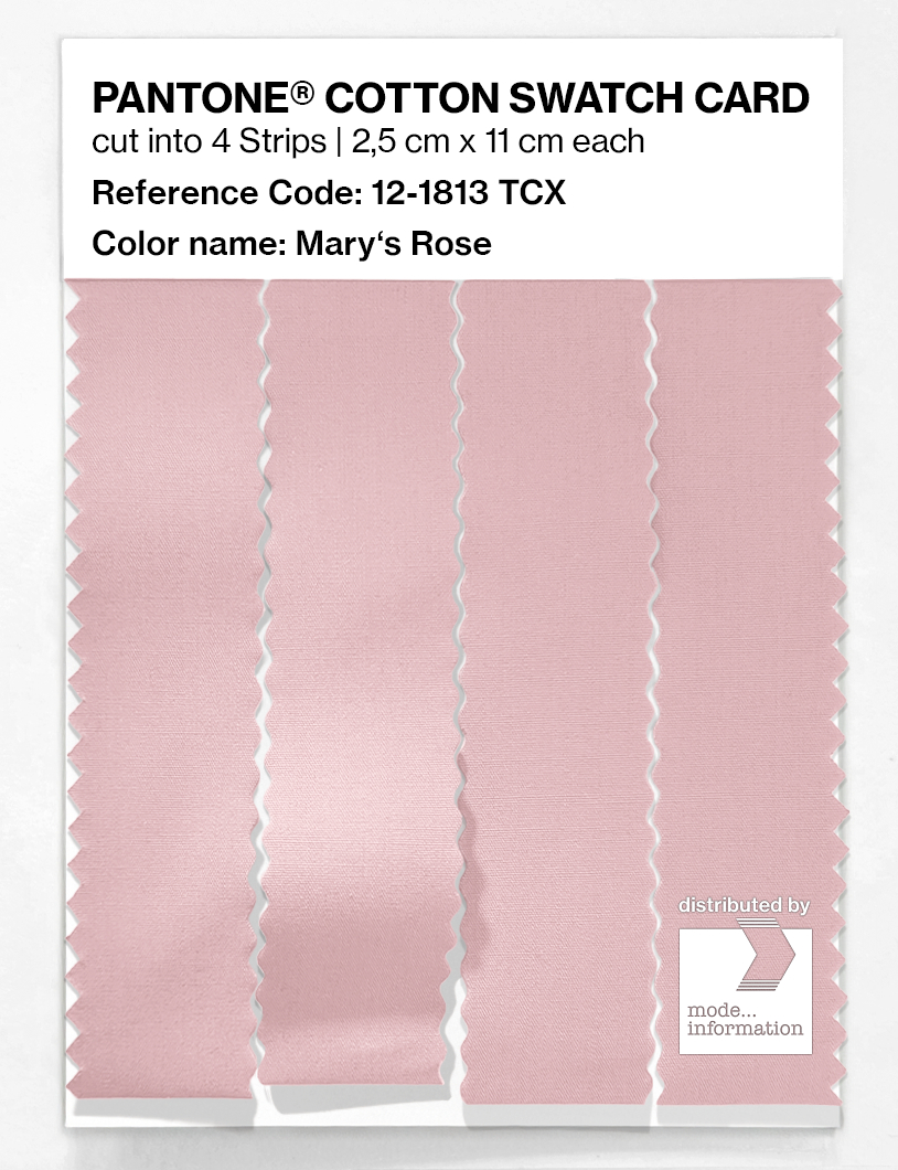 Artikelbild 3 des Artikels “PANTONE® COTTON SWATCH CARD 12-1813 TCX Mary's Rose “