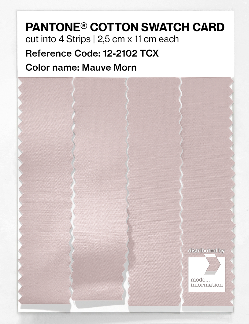 Product image 3 of the product “PANTONE® COTTON SWATCH CARD 12-2102 TCX Mauve Morn ”