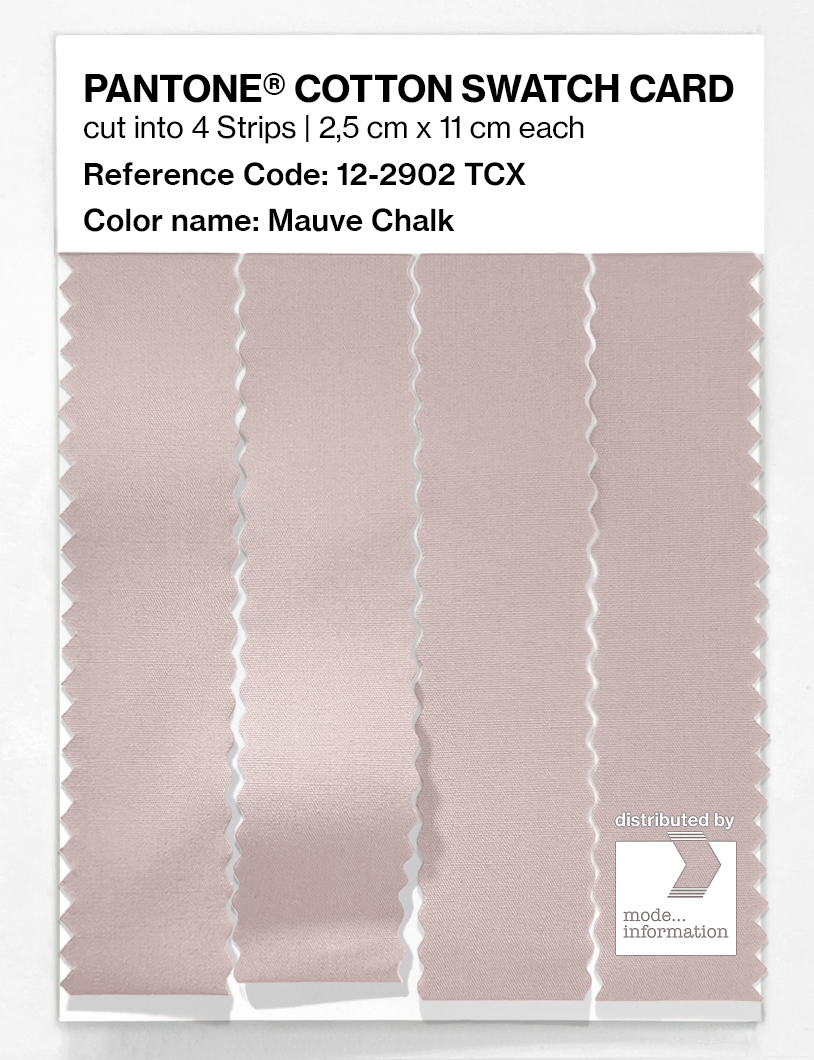 Product image 3 of the product “PANTONE® COTTON SWATCH CARD 12-2902 TCX Mauve Chalk ”