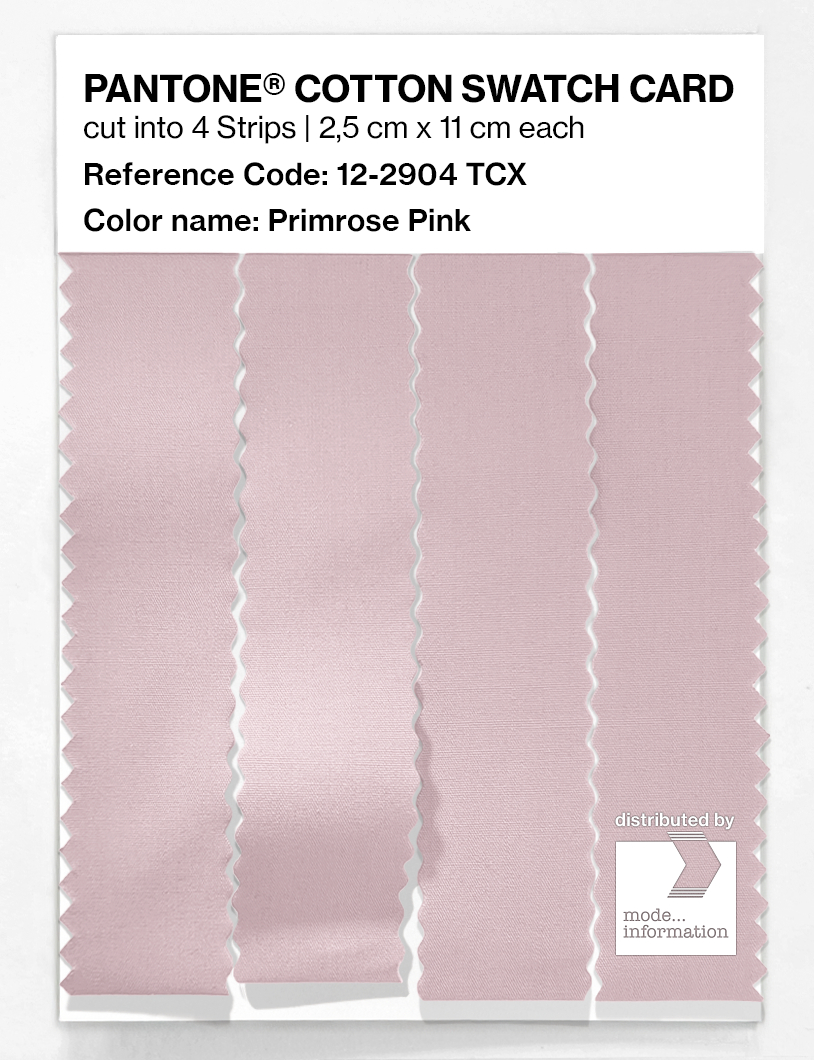 Product image 3 of the product “PANTONE® COTTON SWATCH CARD 12-2904 TCX Primrose Pink ”