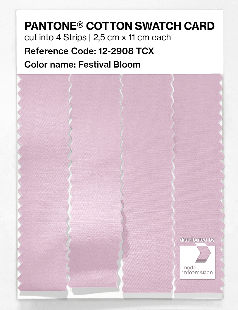 Artikelbild 3 des Artikels “PANTONE® COTTON SWATCH CARD 12-2908 TCX Festival Bloom “