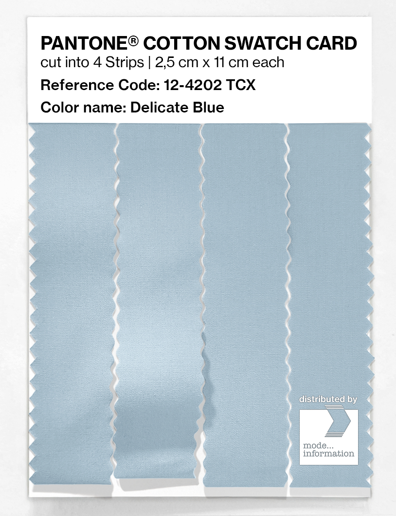 Artikelbild 3 des Artikels “PANTONE® COTTON SWATCH CARD 12-4202 TCX Delicate Blue “