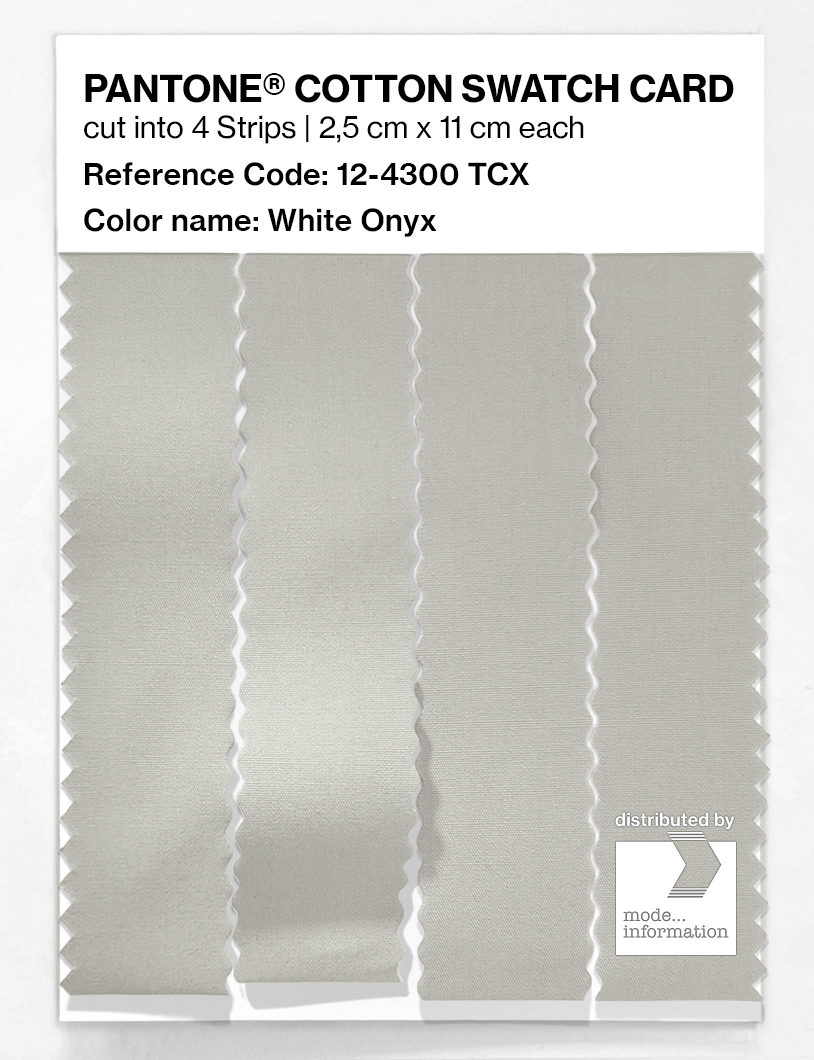 Artikelbild 3 des Artikels “PANTONE® COTTON SWATCH CARD 12-4300 TCX White Onyx “