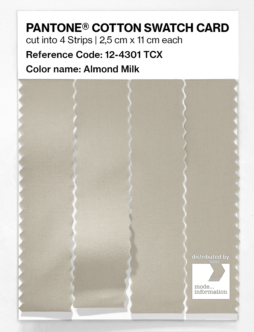Artikelbild 3 des Artikels “PANTONE® COTTON SWATCH CARD 12-4301 TCX Almond Milk “