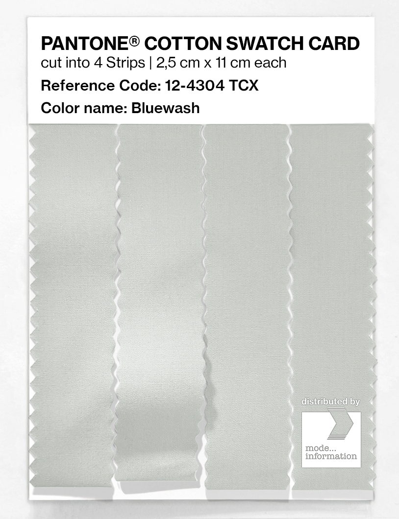 Product image 3 of the product “PANTONE® COTTON SWATCH CARD 12-4304 TCX Bluewash ”