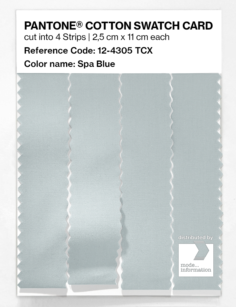 Product image 3 of the product “PANTONE® COTTON SWATCH CARD 12-4305 TCX Spa Blue ”