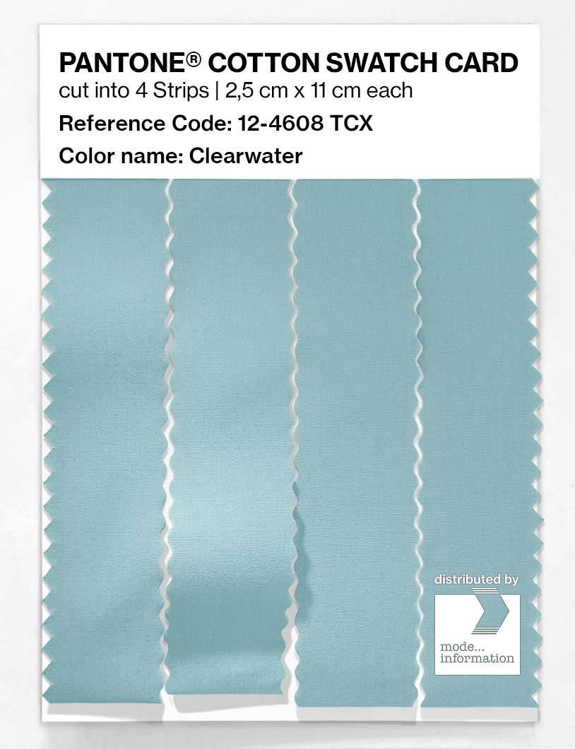 Product image 3 of the product “PANTONE® COTTON SWATCH CARD 12-4608 TCX Clearwater ”