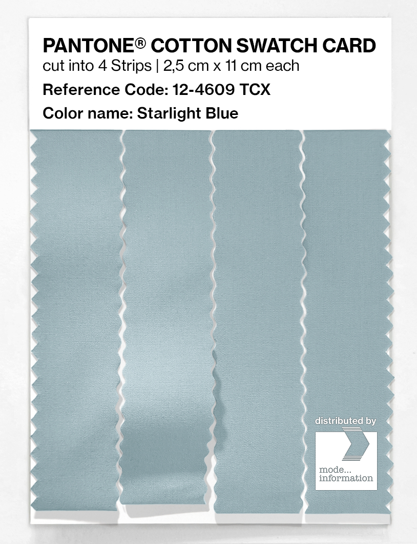 Product image 3 of the product “PANTONE® COTTON SWATCH CARD 12-4609 TCX Starlight Blue ”