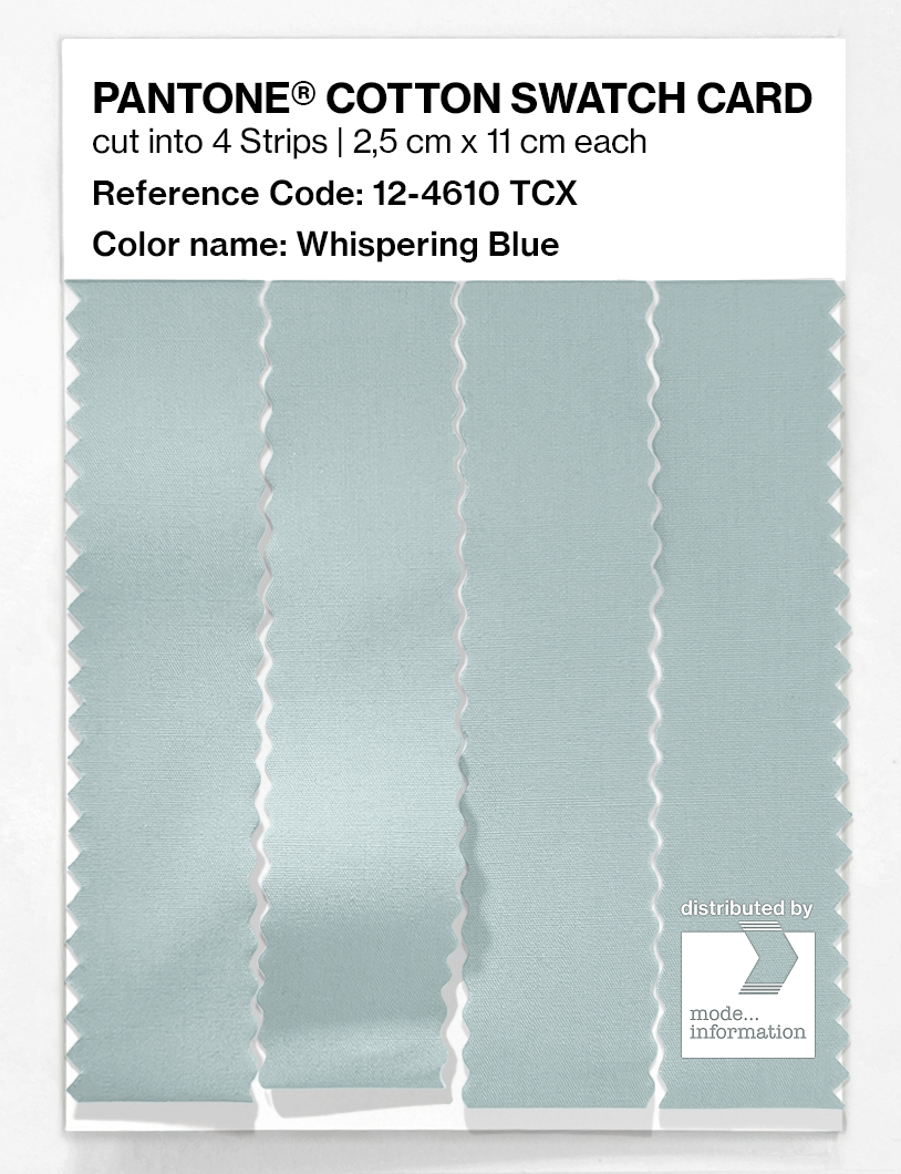 Artikelbild 3 des Artikels “PANTONE® COTTON SWATCH CARD 12-4610 TCX Whispering Blue “