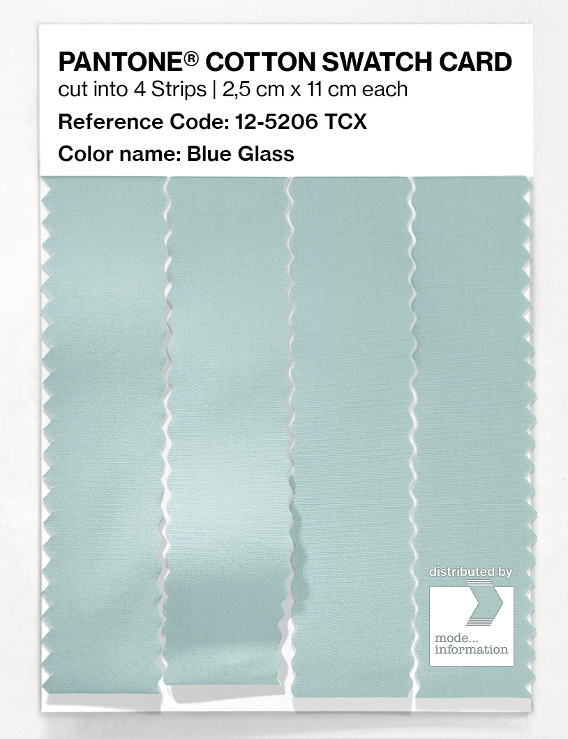 Artikelbild 3 des Artikels “PANTONE® COTTON SWATCH CARD 12-5206 TCX Blue Glass “
