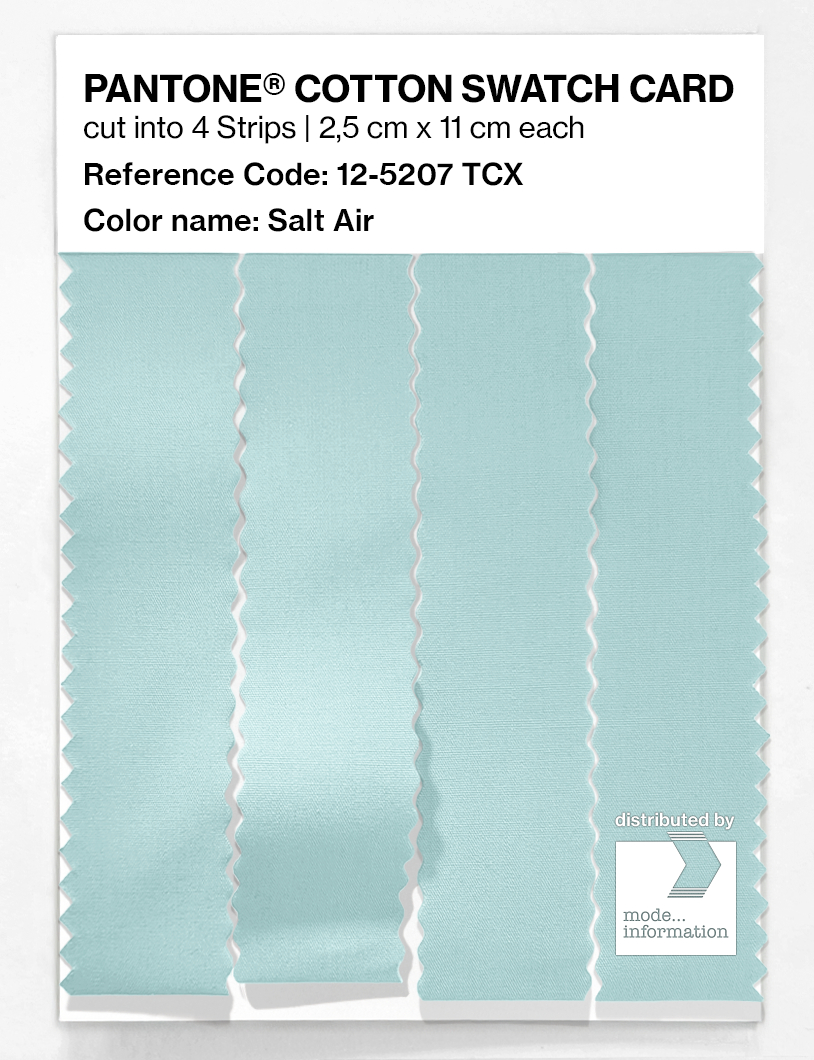 Artikelbild 3 des Artikels “PANTONE® COTTON SWATCH CARD 12-5207 TCX Salt Air “