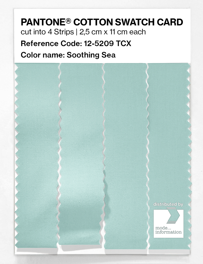 Artikelbild 3 des Artikels “PANTONE® COTTON SWATCH CARD 12-5209 TCX Soothing Sea “
