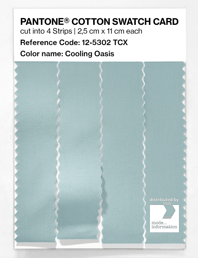 Artikelbild 3 des Artikels “PANTONE® COTTON SWATCH CARD 12-5302 TCX Cooling Oasis “