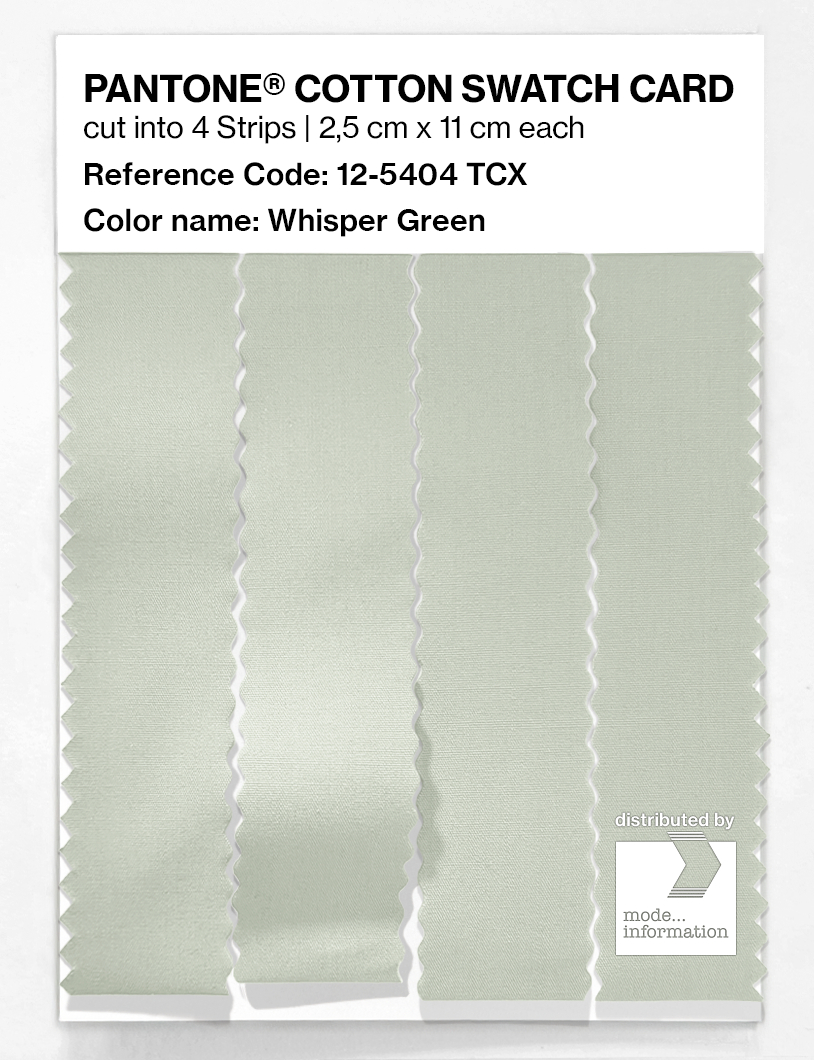 Product image 3 of the product “PANTONE® COTTON SWATCH CARD 12-5404 TCX Whisper Green ”