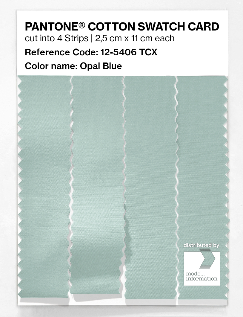 Artikelbild 3 des Artikels “PANTONE® COTTON SWATCH CARD 12-5406 TCX Opal Blue “