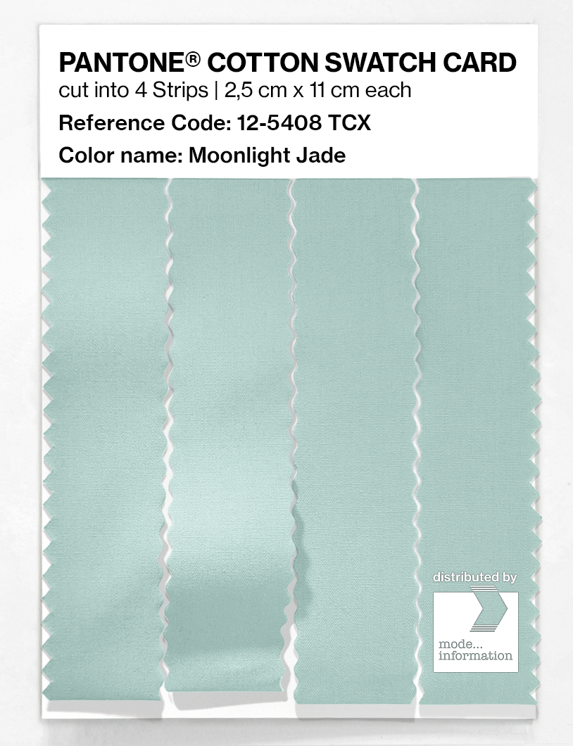 Artikelbild 3 des Artikels “PANTONE® COTTON SWATCH CARD 12-5408 TCX Moonlight Jade “