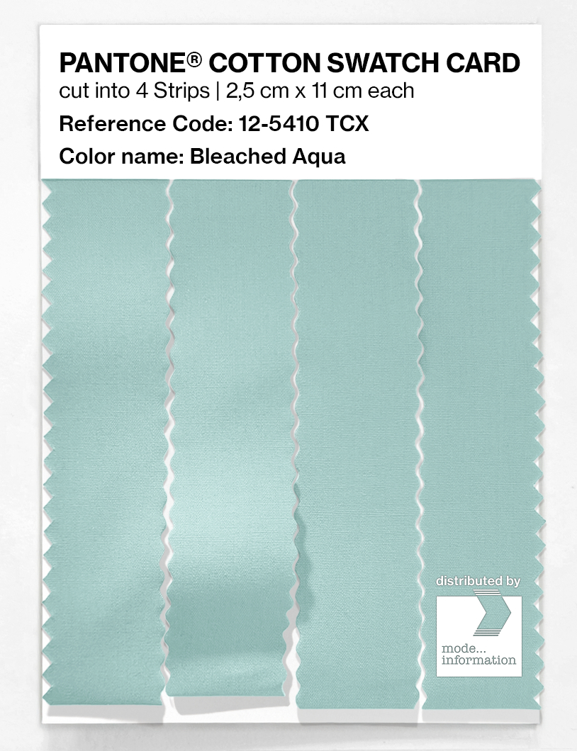 Artikelbild 3 des Artikels “PANTONE® COTTON SWATCH CARD 12-5410 TCX Bleached Aqua “