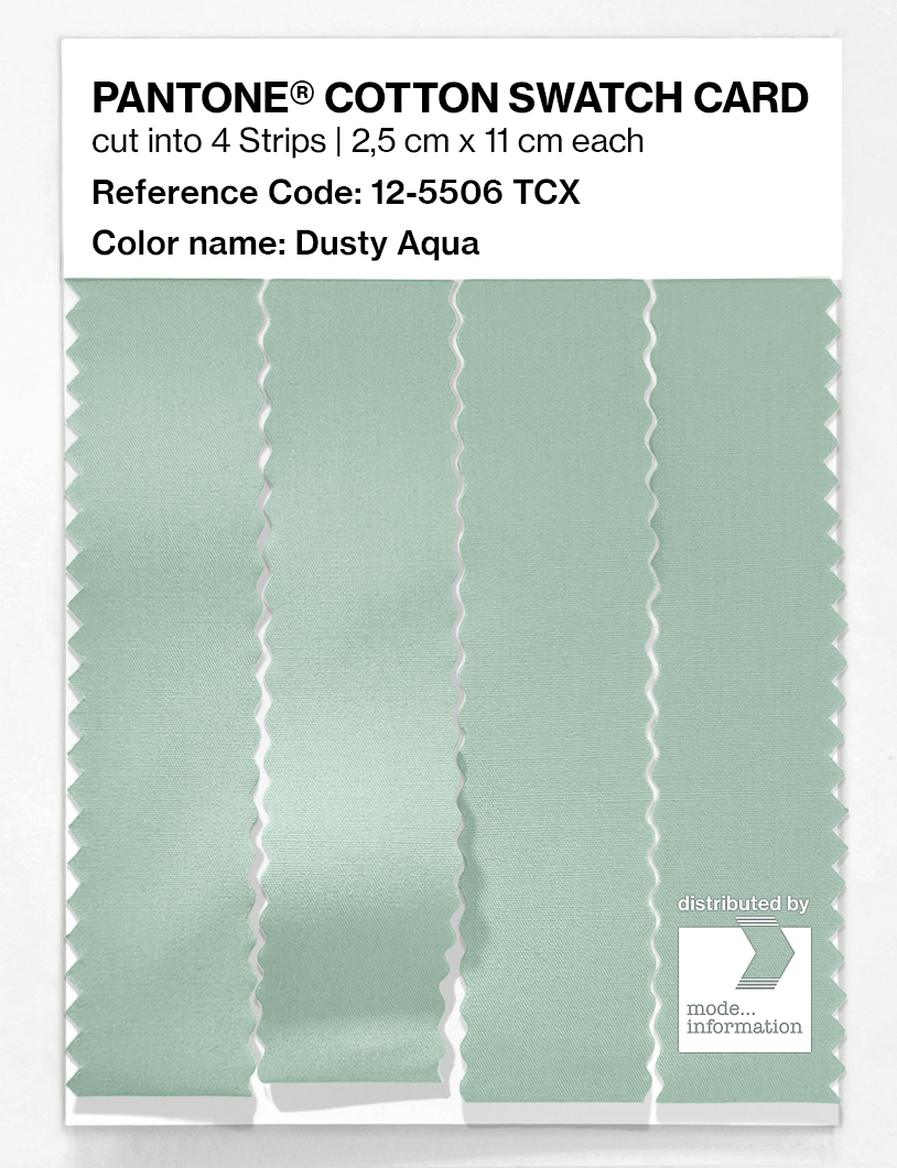Product image 3 of the product “PANTONE® COTTON SWATCH CARD 12-5506 TCX Dusty Aqua ”