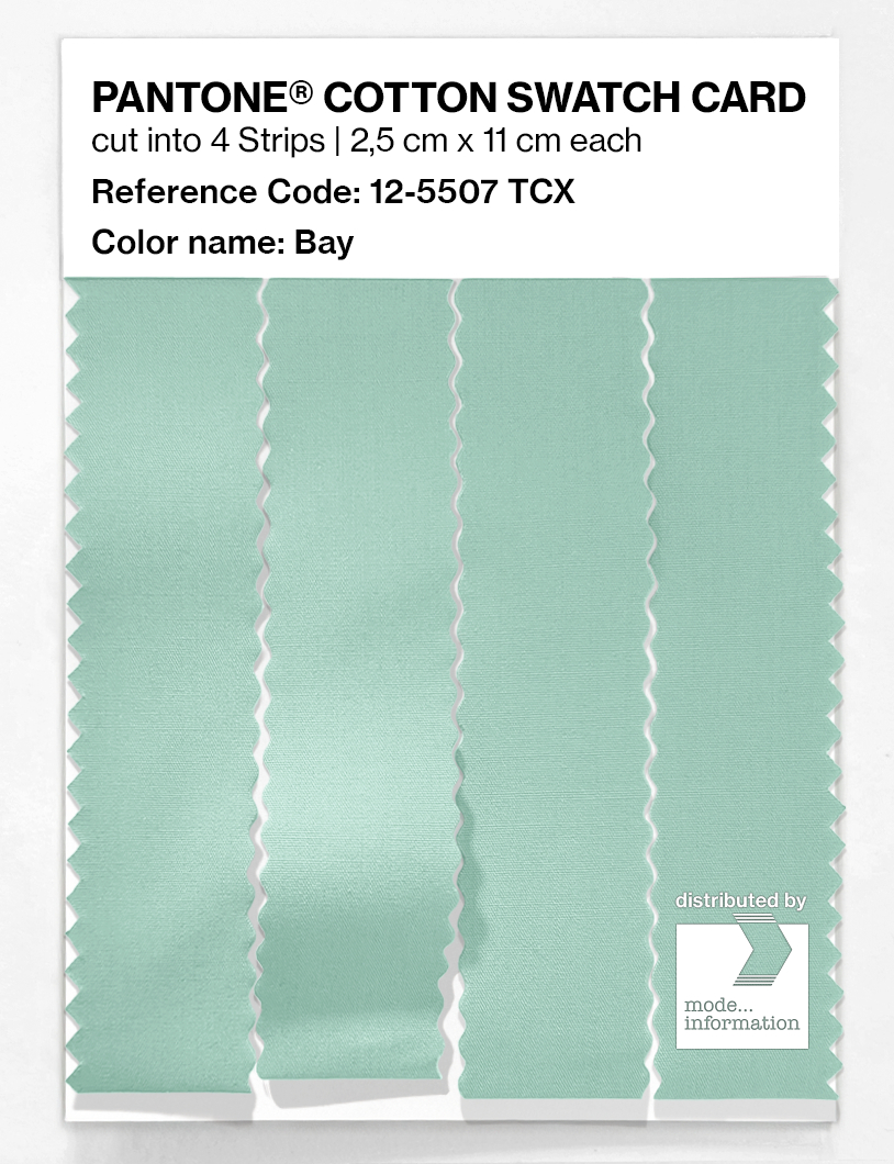 Product image 3 of the product “PANTONE® COTTON SWATCH CARD 12-5507 TCX Bay ”