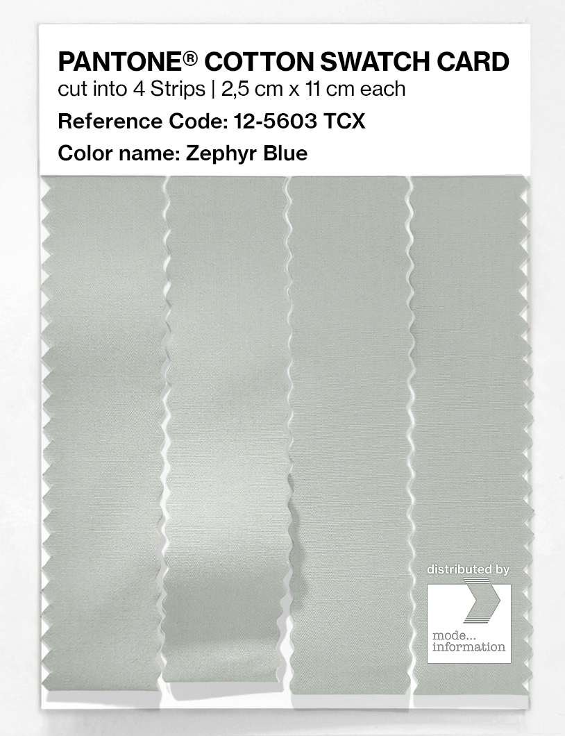 Artikelbild 3 des Artikels “PANTONE® COTTON SWATCH CARD 12-5603 TCX Zephyr Blue “