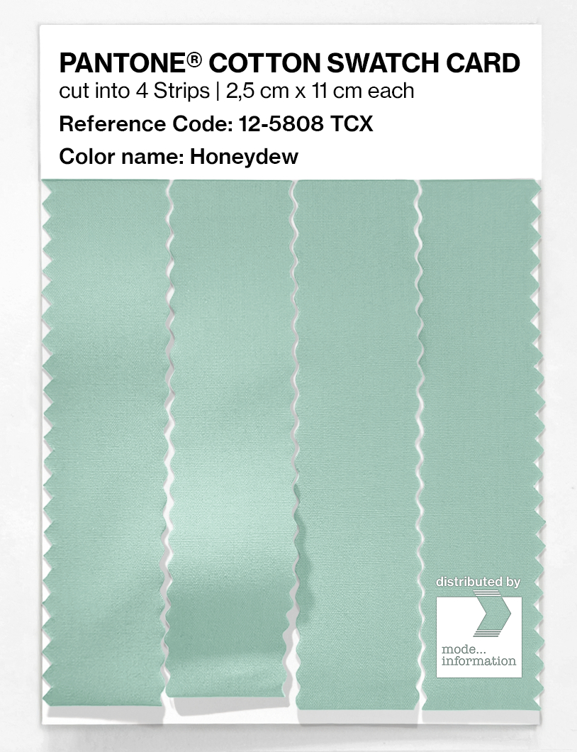 Product image 3 of the product “PANTONE® COTTON SWATCH CARD 12-5808 TCX Honeydew ”