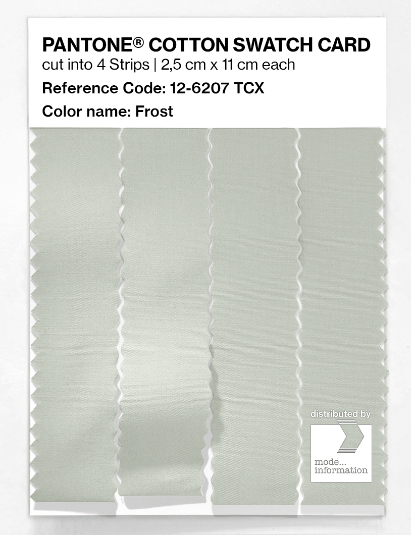 Product image 3 of the product “PANTONE® COTTON SWATCH CARD 12-6207 TCX Frost ”