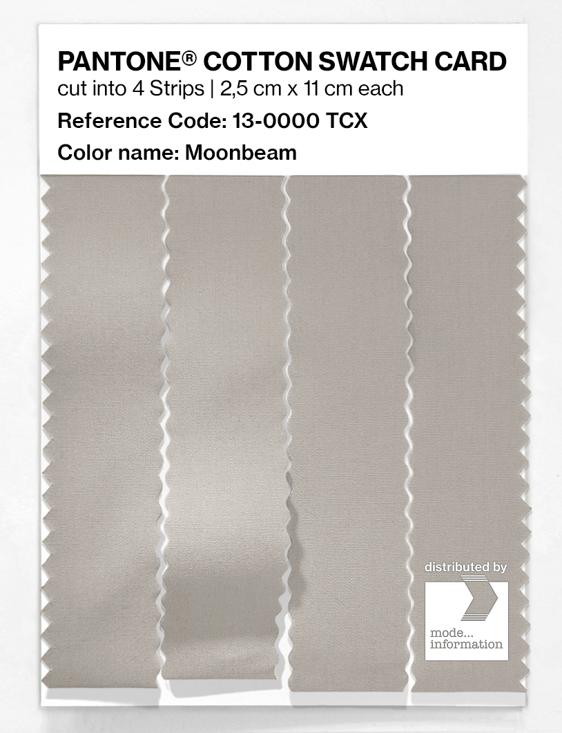 Artikelbild 3 des Artikels “PANTONE® COTTON SWATCH CARD 13-0000 TCX Moonbeam “