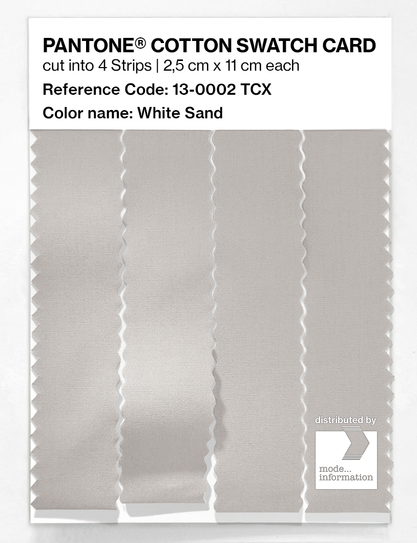 Artikelbild 3 des Artikels “PANTONE® COTTON SWATCH CARD 13-0002 TCX White Sand “