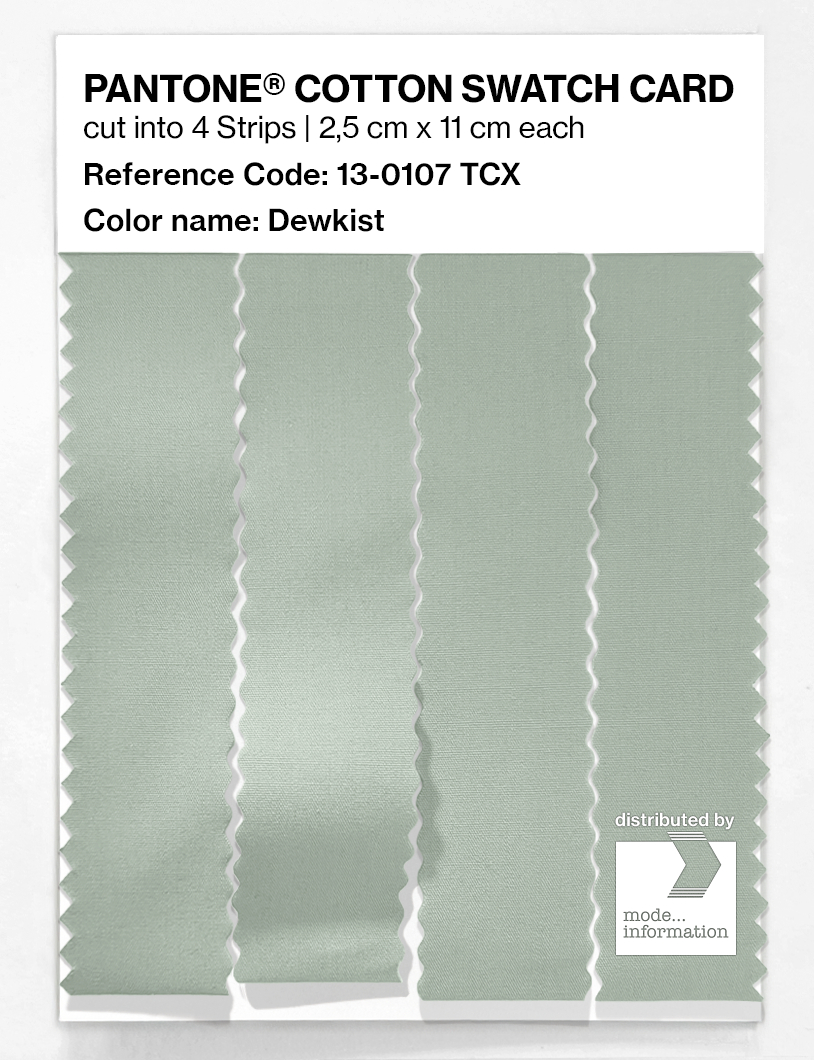 Product image 3 of the product “PANTONE® COTTON SWATCH CARD 13-0107 TCX Dewkist ”