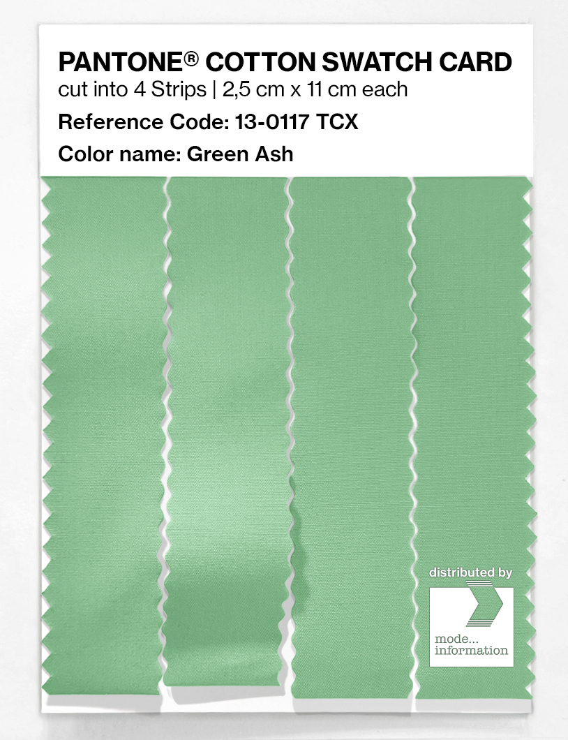 Product image 3 of the product “PANTONE® COTTON SWATCH CARD 13-0117 TCX Green Ash ”