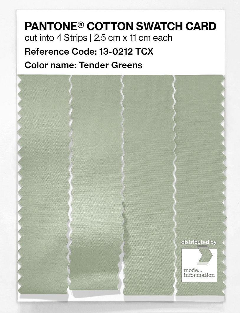 Product image 3 of the product “PANTONE® COTTON SWATCH CARD 13-0212 TCX Tender Greens ”