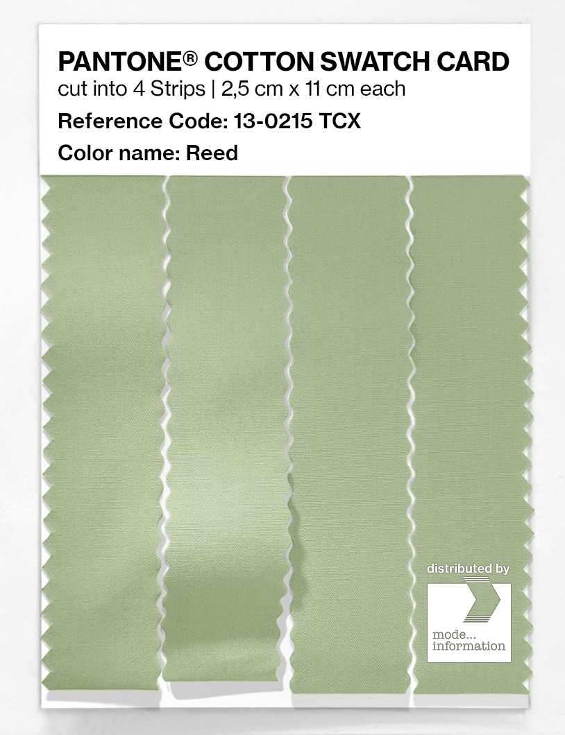 Product image 3 of the product “PANTONE® COTTON SWATCH CARD 13-0215 TCX Reed ”