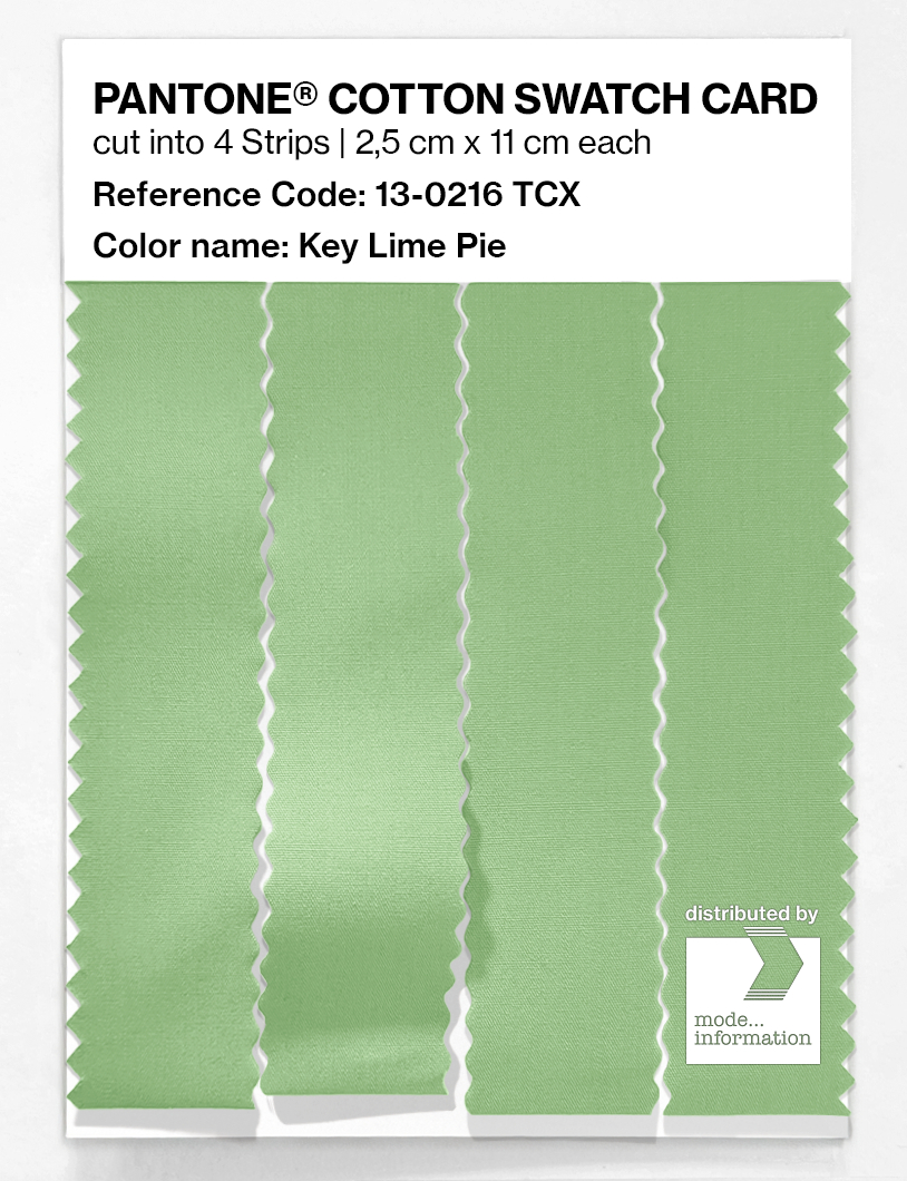 Artikelbild 3 des Artikels “PANTONE® COTTON SWATCH CARD 13-0216 TCX Key Lime Pie “