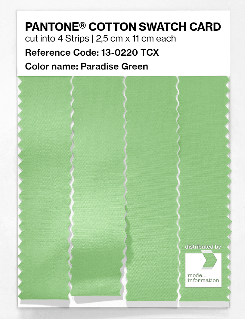 Artikelbild 3 des Artikels “PANTONE® COTTON SWATCH CARD 13-0220 TCX Paradise Green “