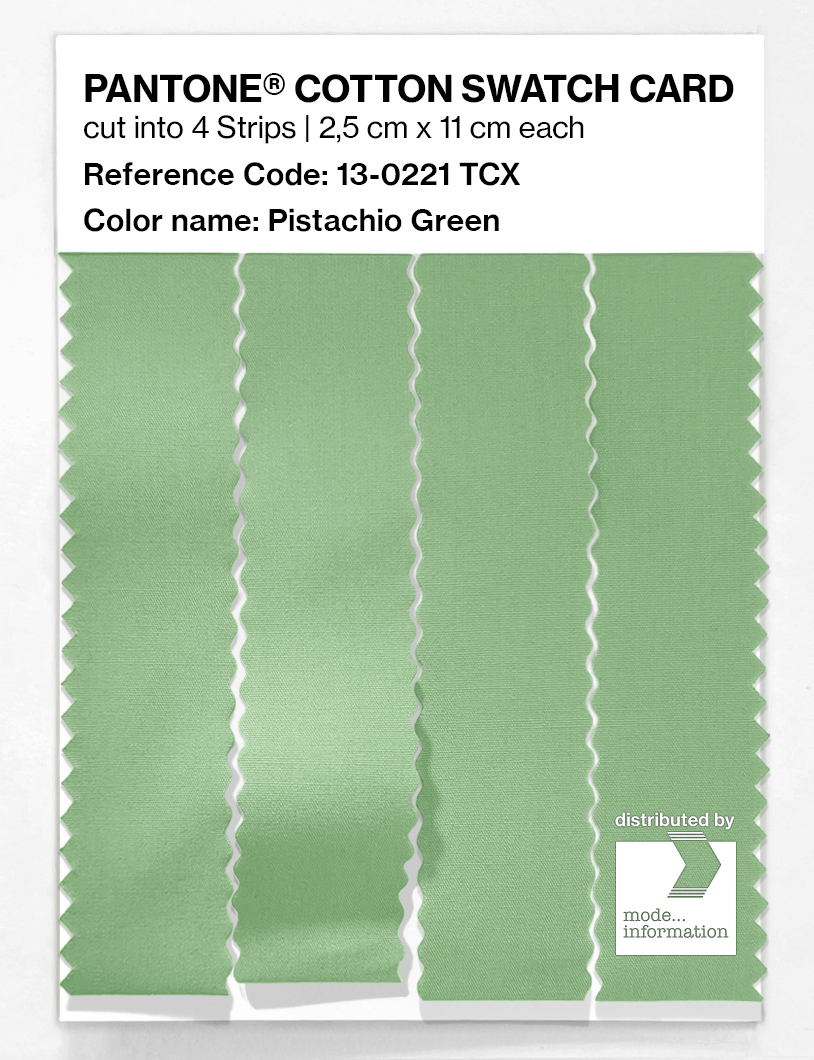 Artikelbild 3 des Artikels “PANTONE® COTTON SWATCH CARD 13-0221 TCX Pistachio Green “