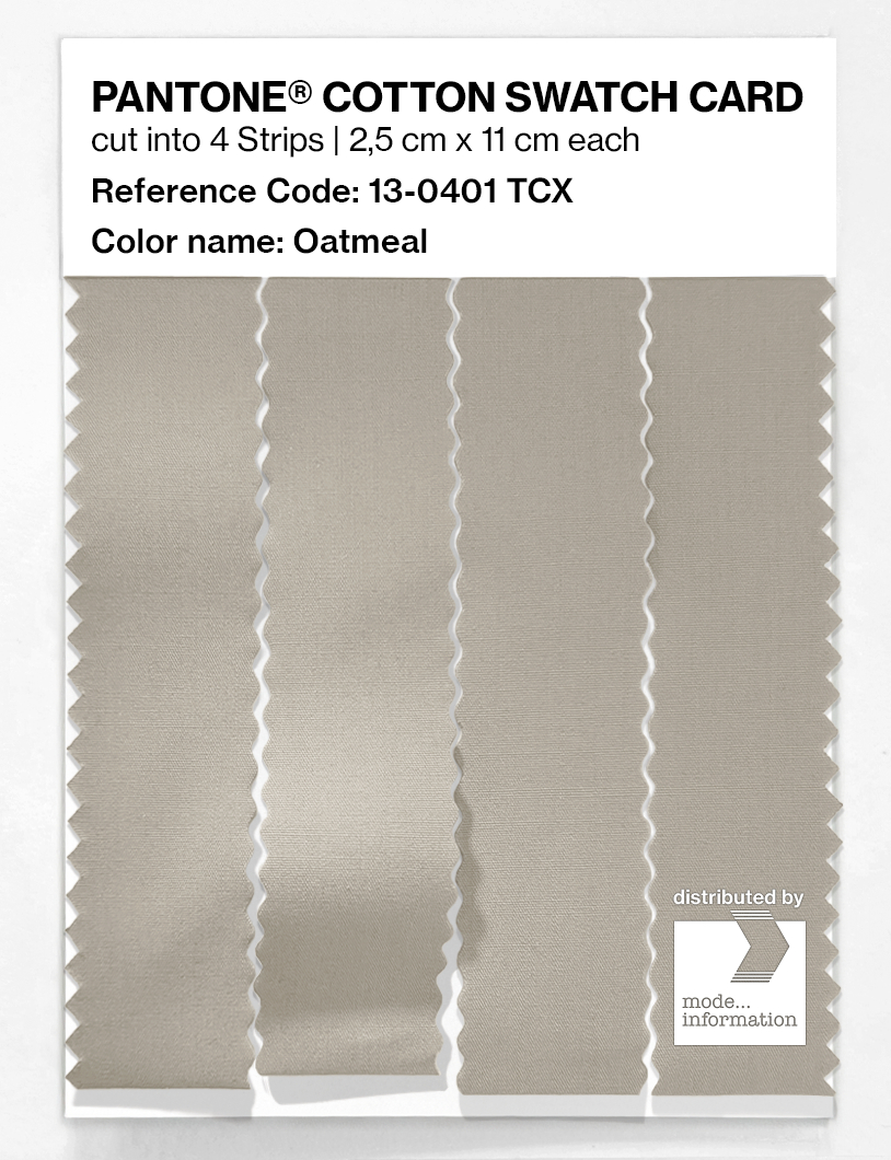 Artikelbild 3 des Artikels “PANTONE® COTTON SWATCH CARD 13-0401 TCX Oatmeal “