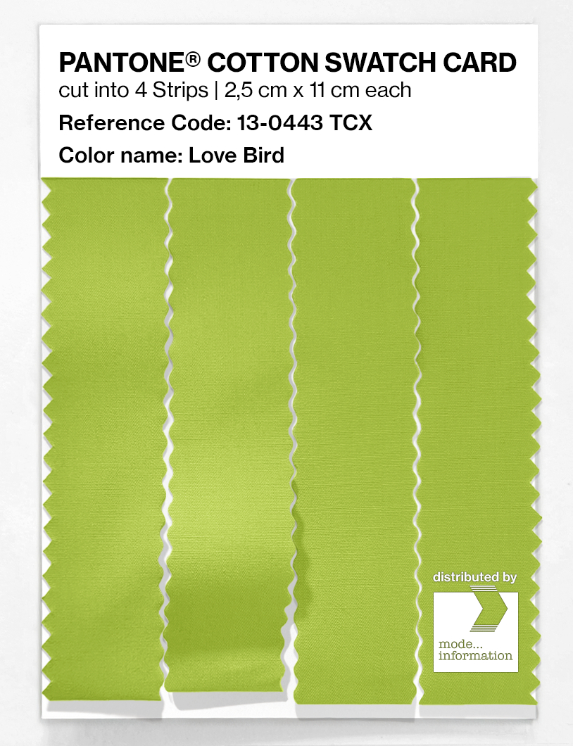 Artikelbild 3 des Artikels “PANTONE® COTTON SWATCH CARD 13-0443 TCX Love Bird “