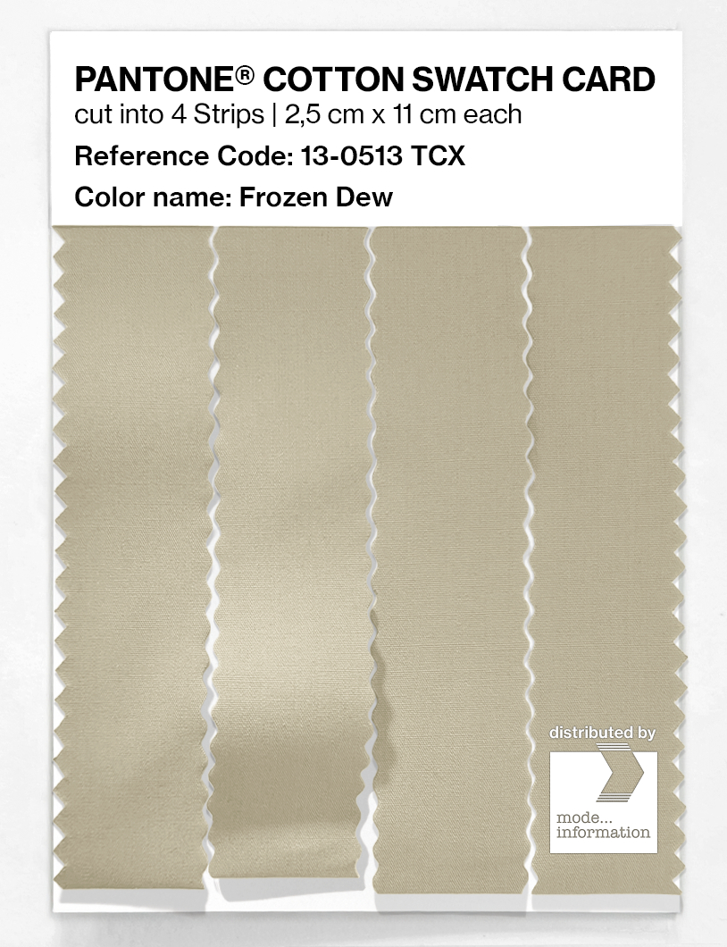 Product image 3 of the product “PANTONE® COTTON SWATCH CARD 13-0513 TCX Frozen Dew ”