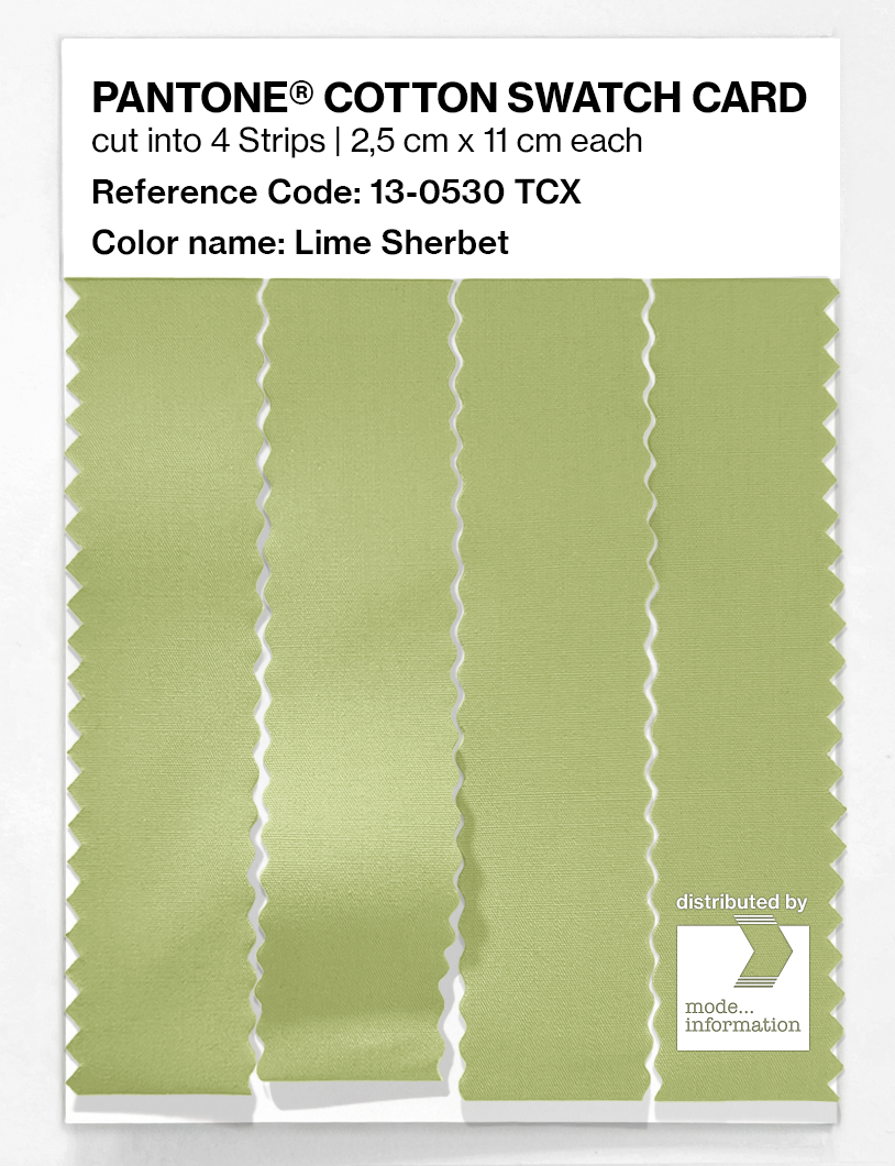 Artikelbild 3 des Artikels “PANTONE® COTTON SWATCH CARD 13-0530 TCX Lime Sherbet “