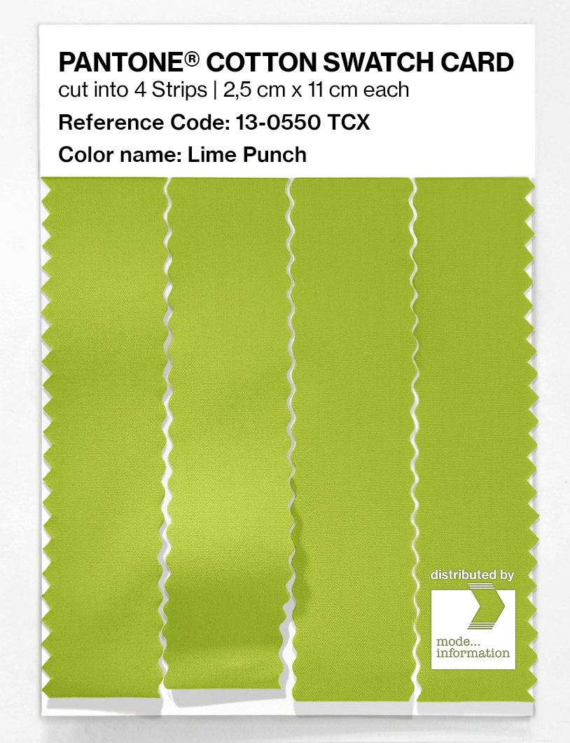 Artikelbild 3 des Artikels “PANTONE® COTTON SWATCH CARD 13-0550 TCX Lime Punch “